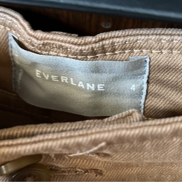 Everlane Way-High Canvas Short in Tan - Picture 2 of 4